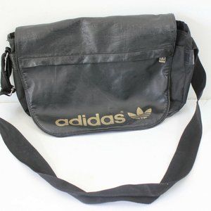 Vintage Black and Gold Adidas Gym Bag City Tote Cr